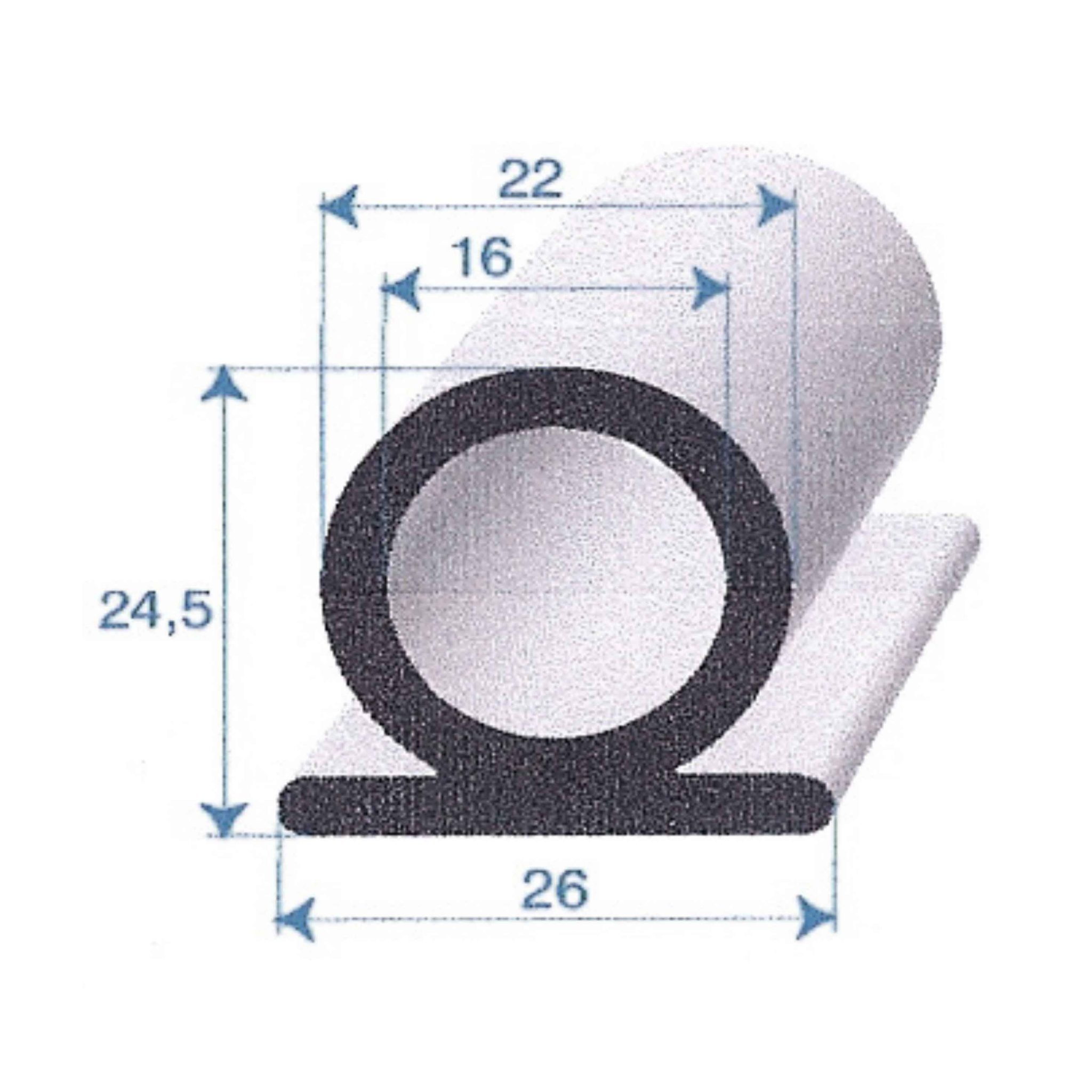 Joint En Mousse EPDM – Profil Carré 35x25mm, Vendu Au Mètre, Par ABLE-GOODS